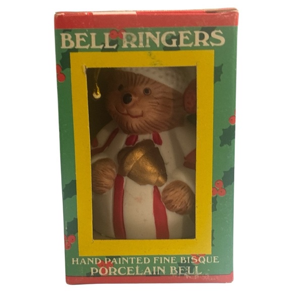 Hand-Painted Porcelain Bell Ornaments - Picture 4 of 6